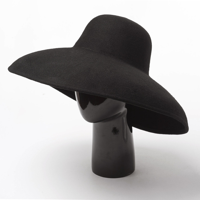 Classical Big Wide Brim Wool F - đánh giá và giá Fedora Hat Wool