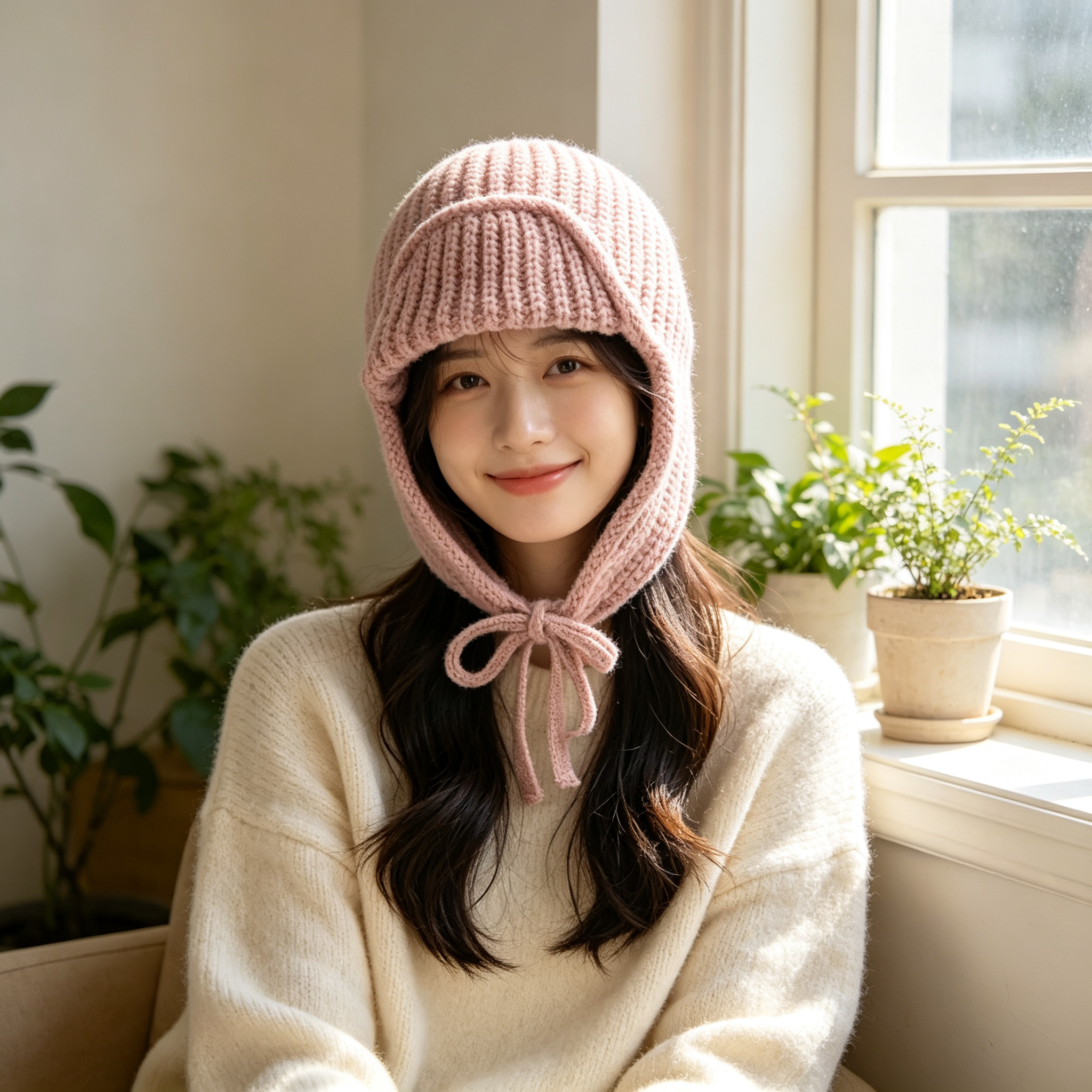 Autumn Winter Knit Earflap Bea - đánh giá và giá Trapper Hat Ear Flap