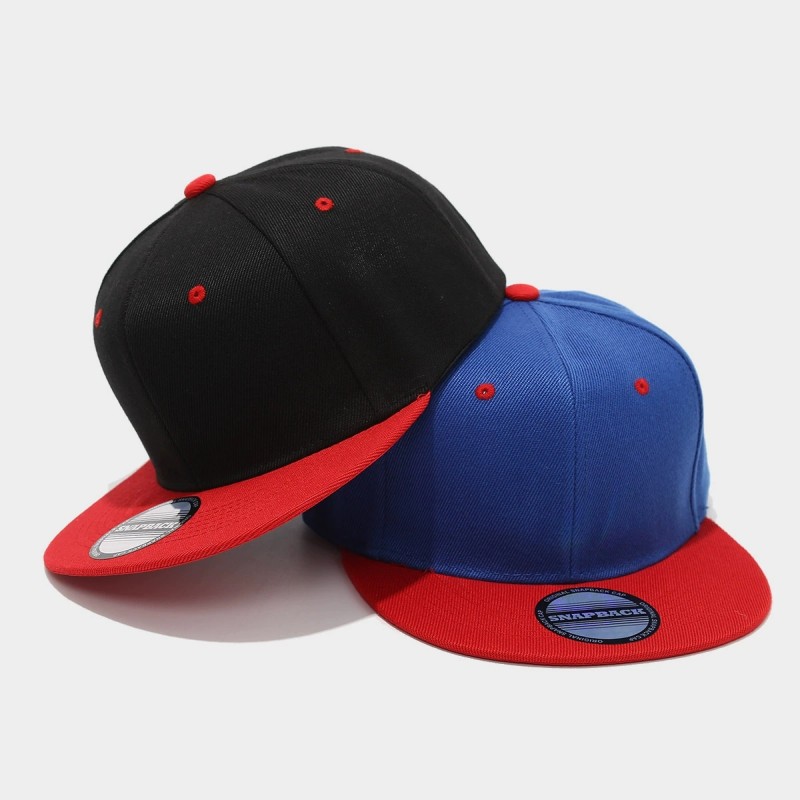 Two-Tone Color-Blocking Hip-Ho - đánh giá và giá Snapback Hat Flat