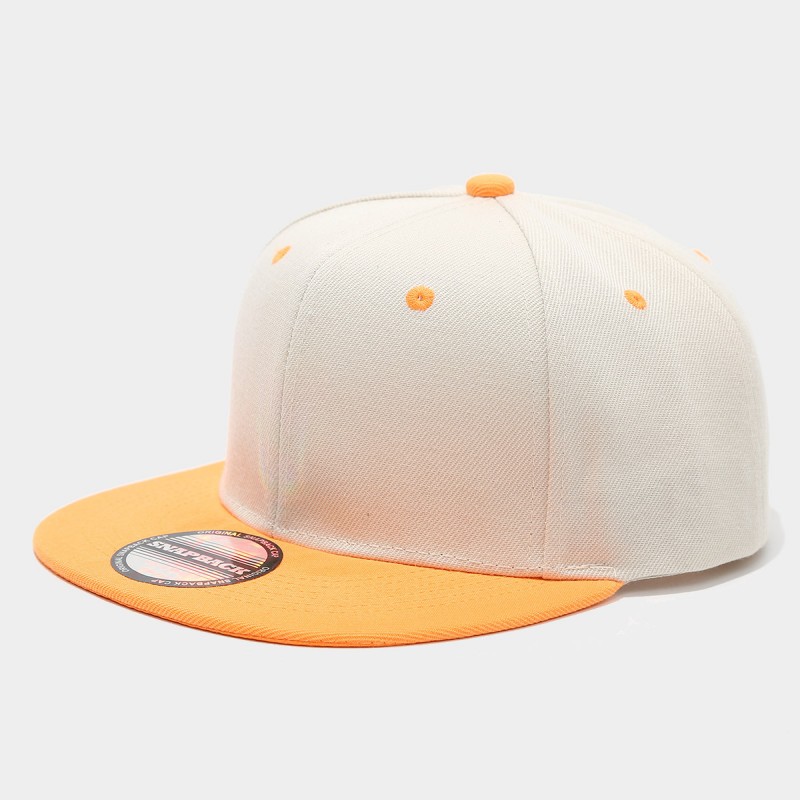 Two-Tone Color-Blocking Hip-Ho - đánh giá và giá Snapback Hat Flat
