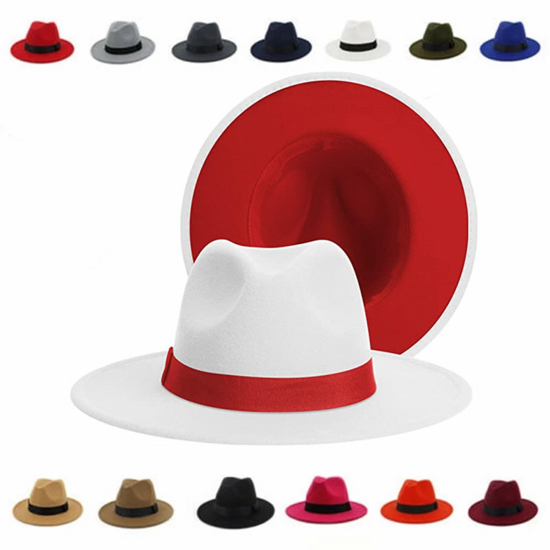 Women Winter Classic Patchwork - đánh giá và giá Fedora Hat Wool