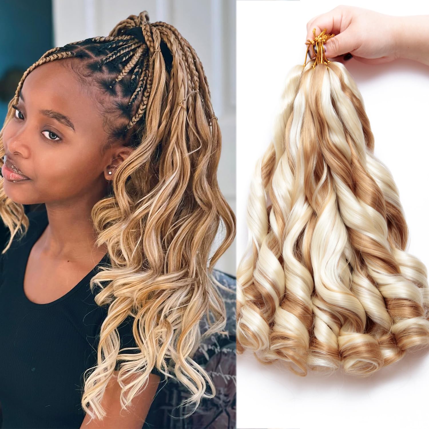 French Curly Braiding Hair 8 P - đánh giá và giá Beret French Wool