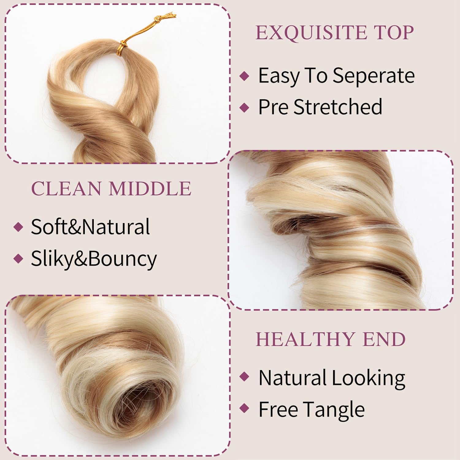 French Curly Braiding Hair 8 P - đánh giá và giá Beret French Wool