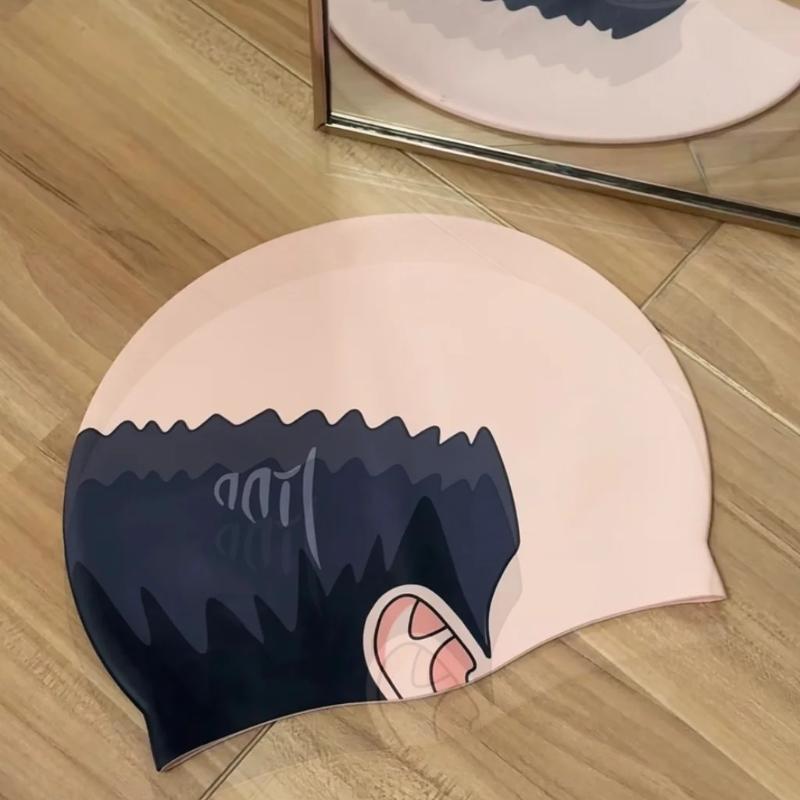 #@Funny Bald Head Swim Cap - M - đánh giá và giá Swim Hat Silicone