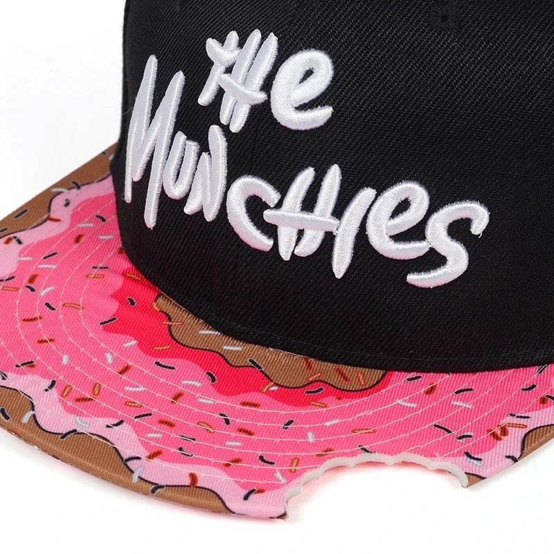 Cute Donut Drip Brim Snapback  - đánh giá và giá Snapback Hat Flat