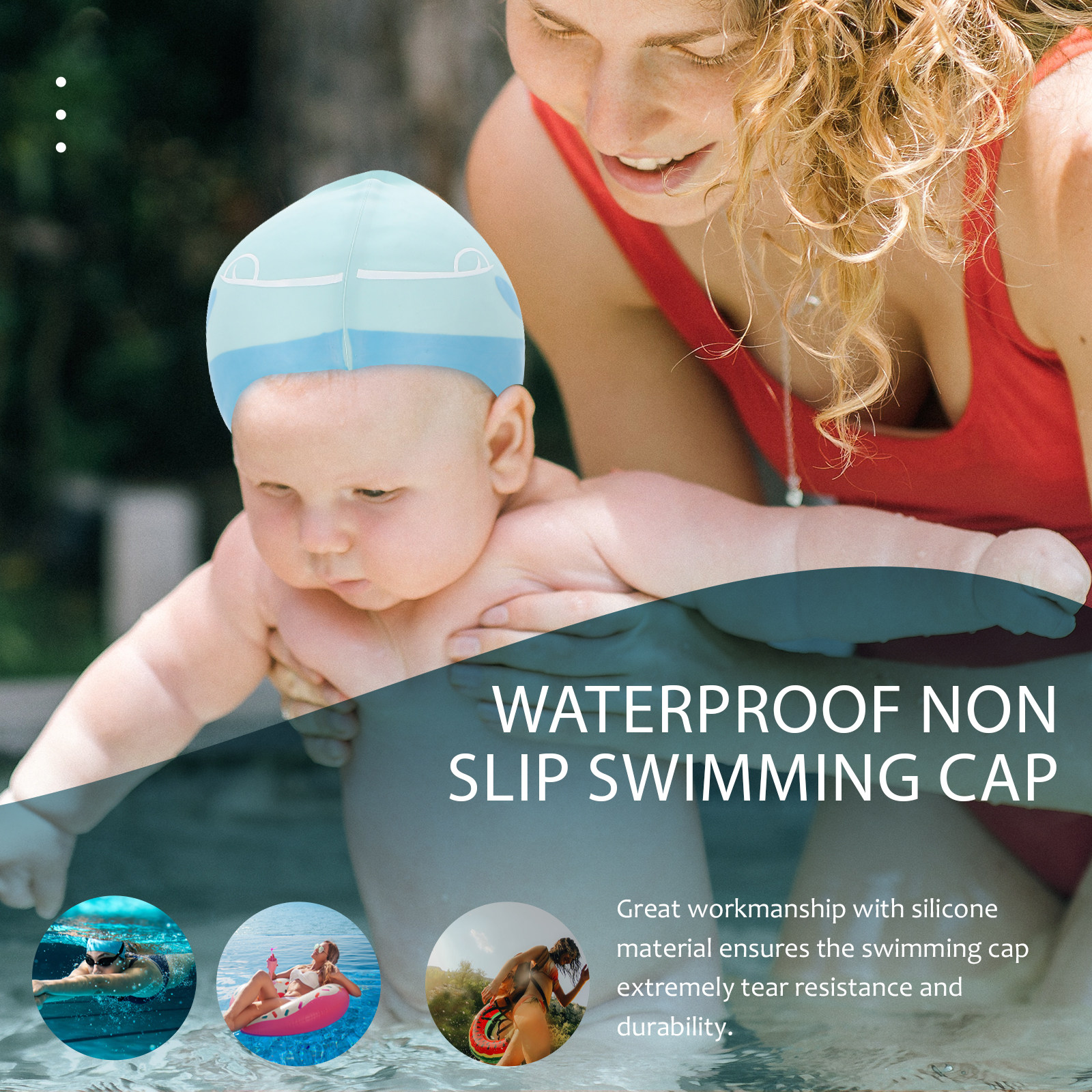 Silicone Cartoon Swimming Hat  - đánh giá và giá Swim Hat Silicone