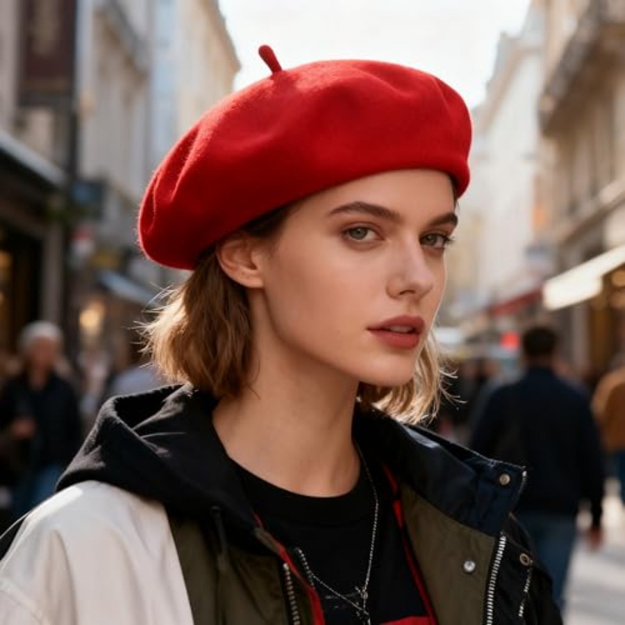 Women Beret Classic French Hat - đánh giá và giá Beret French Wool