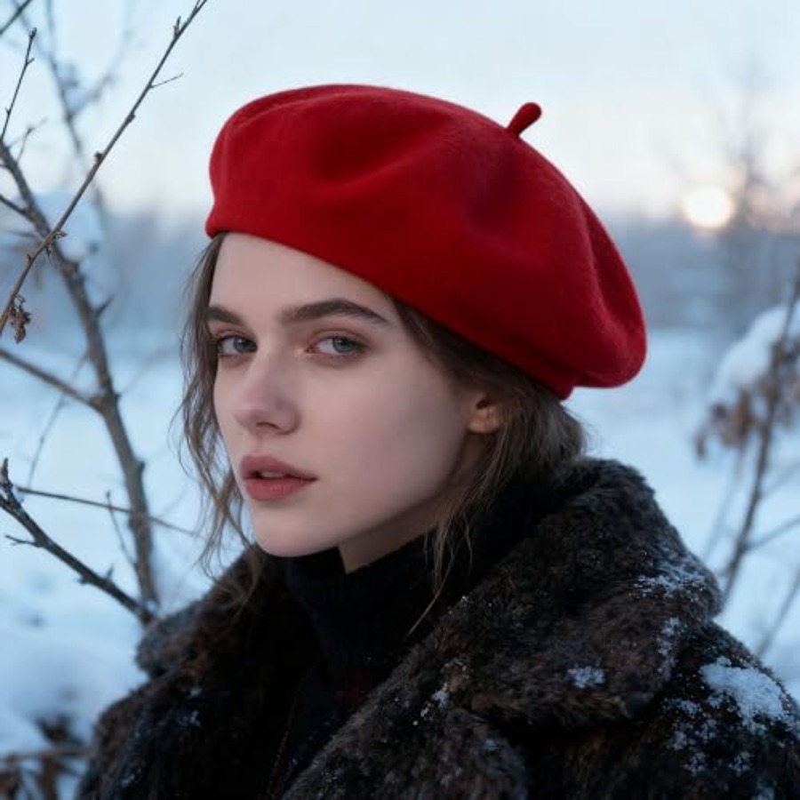 Women Beret Classic French Hat - đánh giá và giá Beret French Wool