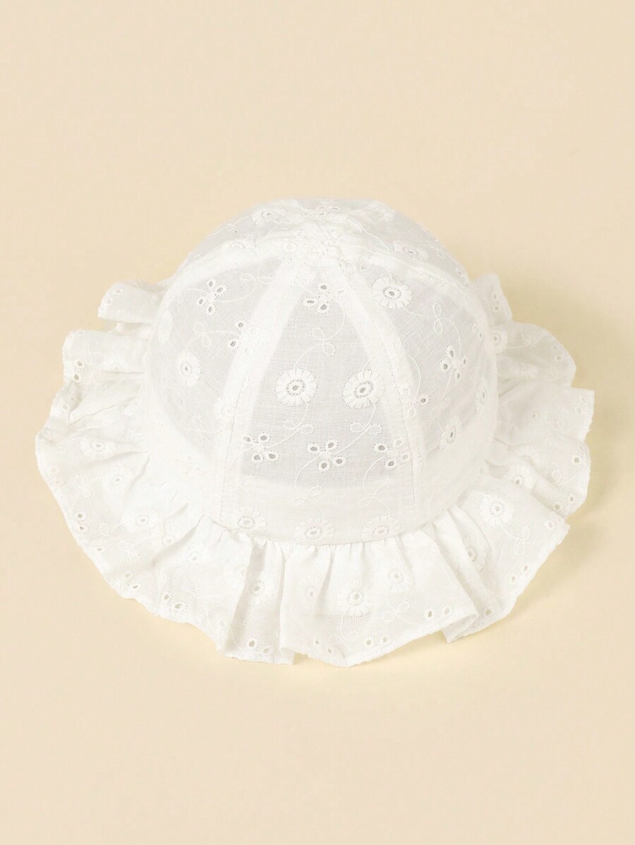 White Floral Embroidery Bucket - đánh giá và giá Bucket Hat Cotton
