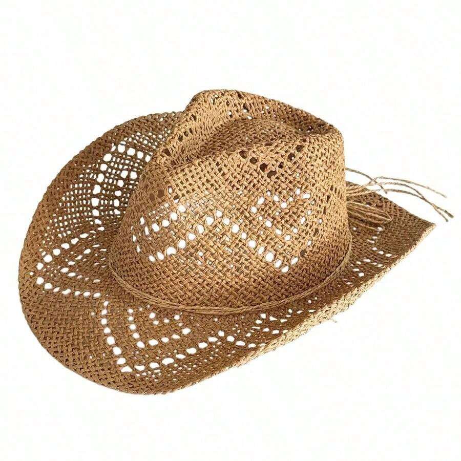 Hollow Straw Western Cowboy Ha - đánh giá và giá Cowboy Hat Straw