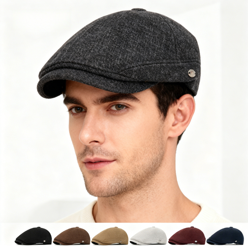 Men's Autumn Winter Wool Blend - đánh giá và giá Beret French Wool