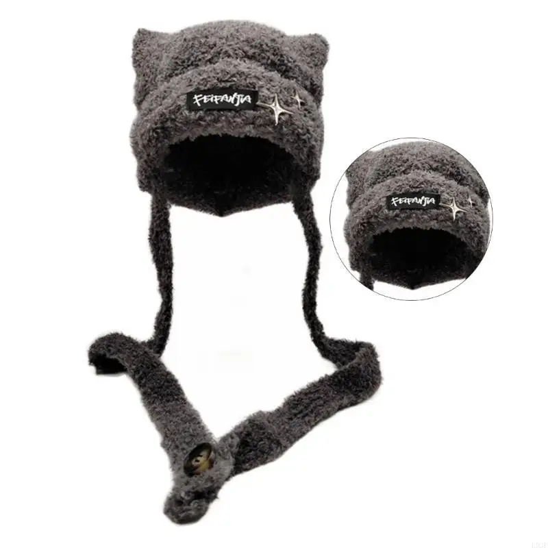 L93F Handmade Knit Ear Trapper - đánh giá và giá Winter Trapper Hat