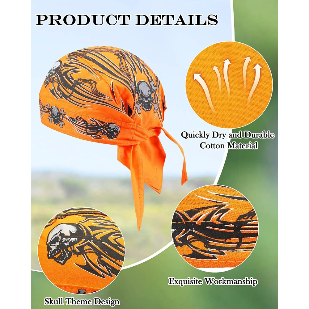 1pc Cycling Skull Pirate Cap H - đánh giá và giá Skull Cap Helmet Liner