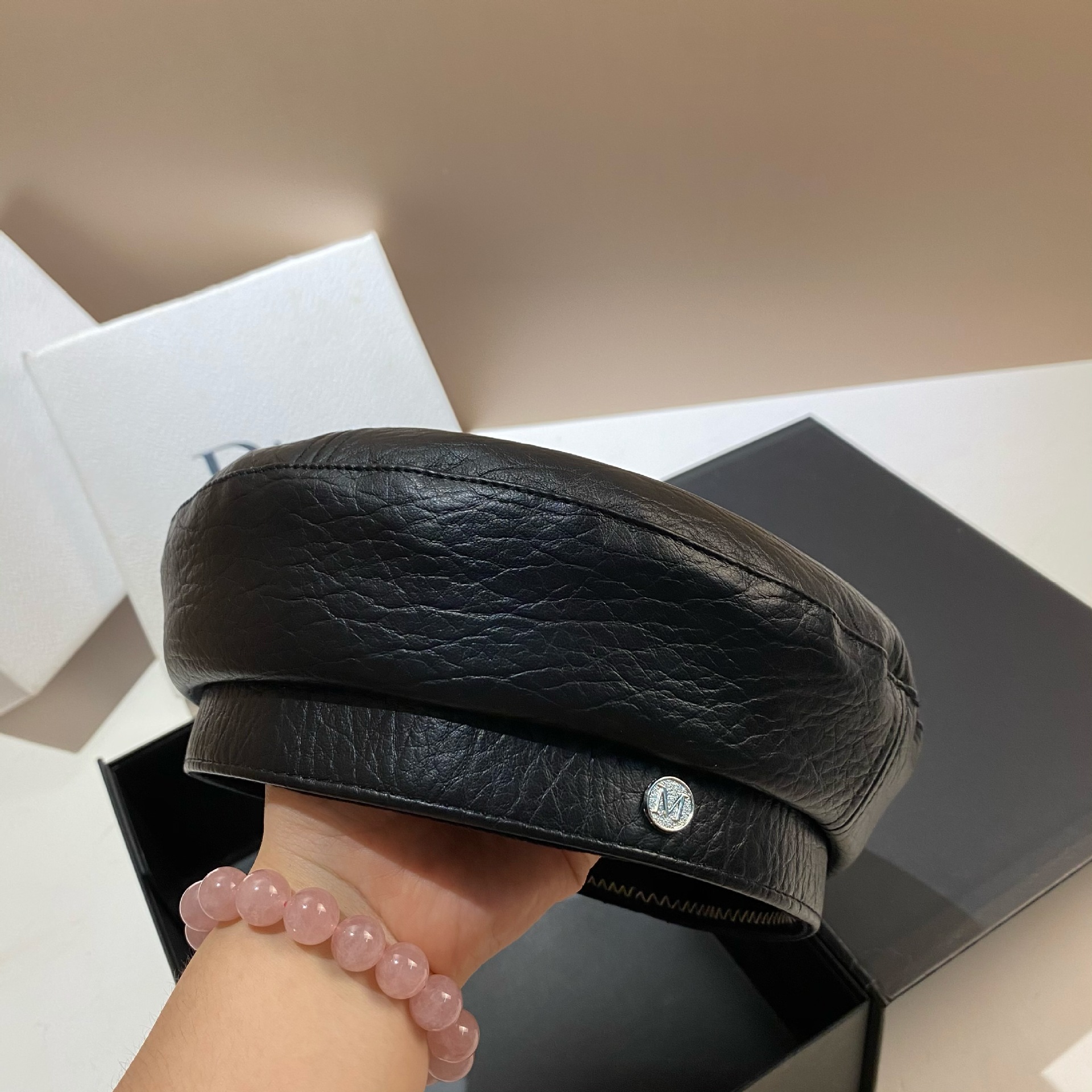 PU Leather Beret Caps Women Fa - đánh giá và giá Snapback Hat Flat